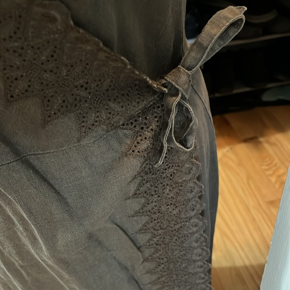 J Jill 100% linen chocolate brown dress - Picture 3 of 6